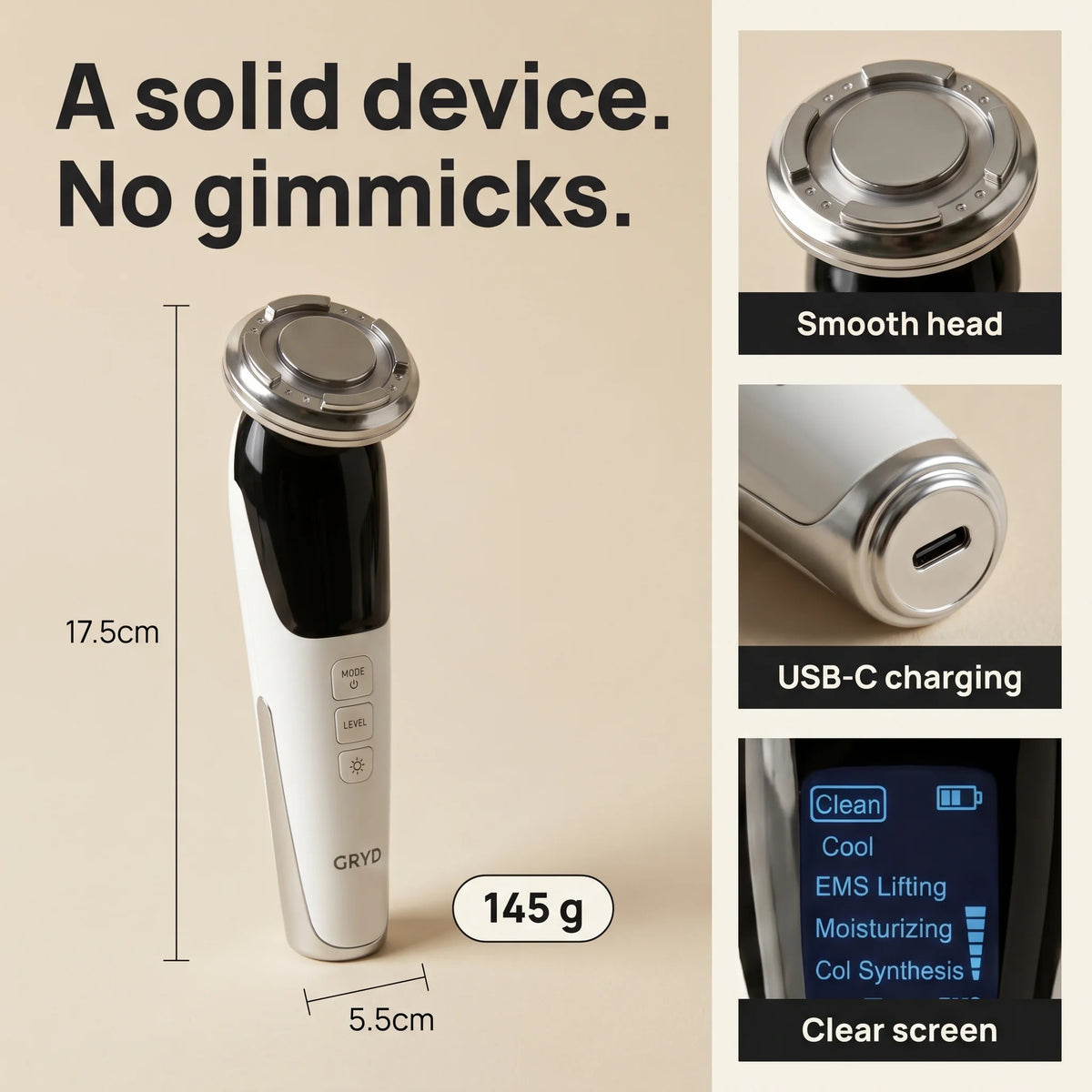 GRYD Contour - Microcurrent Facial Device