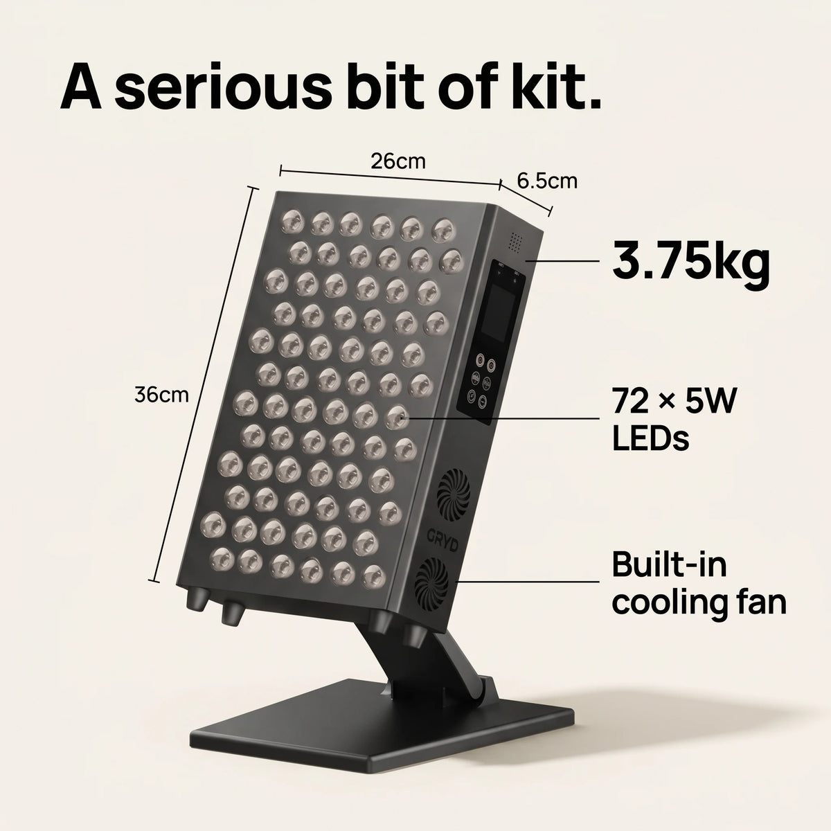 GRYD Solis - LED Red Light Therapy Panel